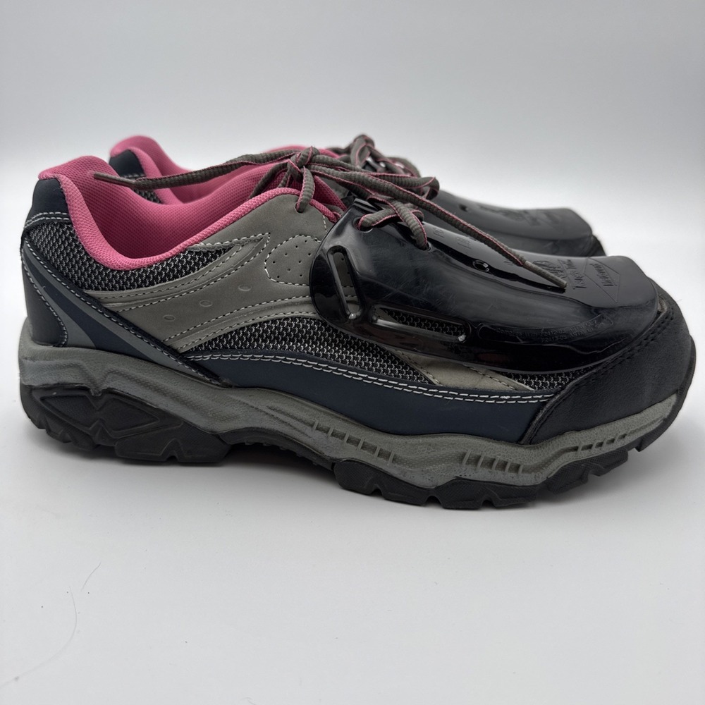 Brahma for Her Steel Toe Work Sneakers Sarah St Navy Blue & Pink Women's size 11 - Picture 8 of 14